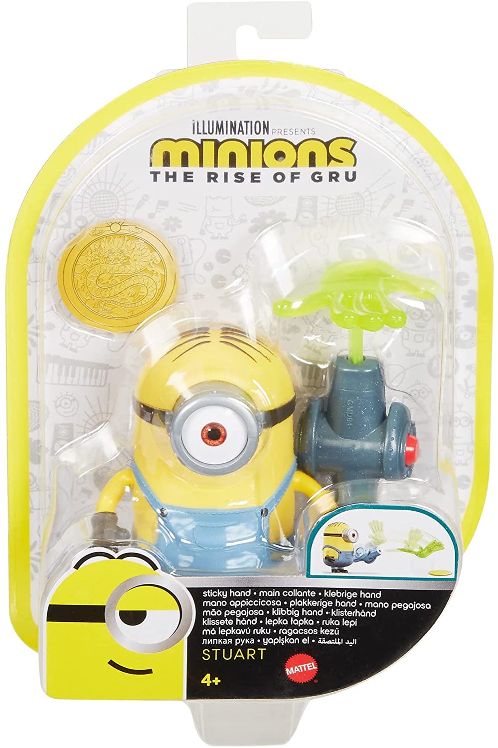 Mattel GMD94 Minions Sticky Hand Stuart