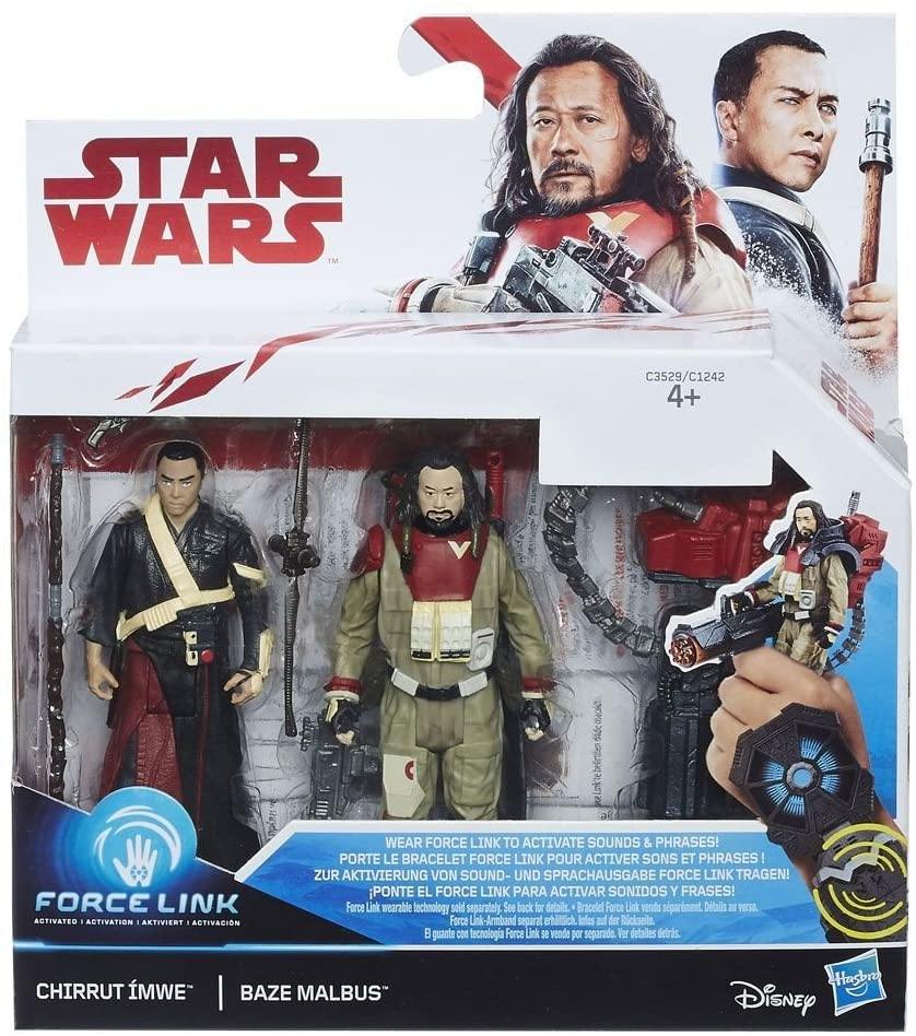 Star Wars The Last Jedi Chirrut Imwe and Baze Malbus Force Link 2 Pack - Yachew