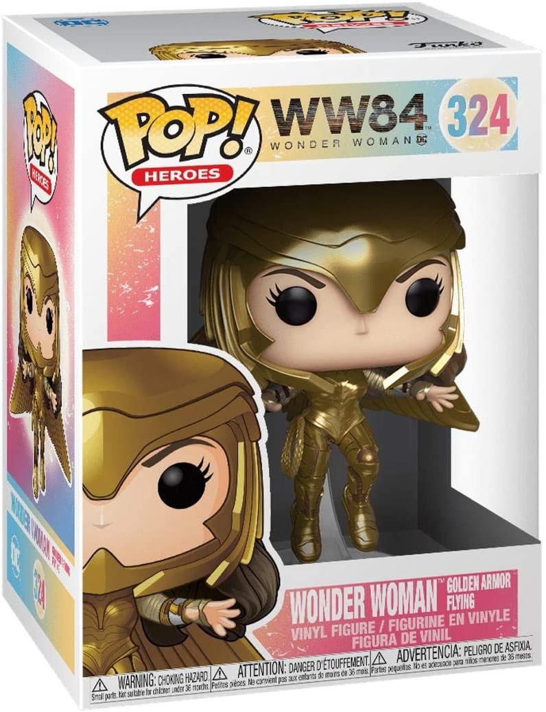 WW 84 Wonder Woman Armatura d&#39;oro volante Funko 46660 Pop! Vinile #324