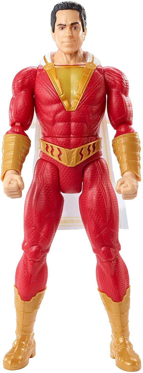 Fisher Price GGY38 DC Comics Thunder Punch Shazam Movie Action Figure with Lights and Sounds - Yachew