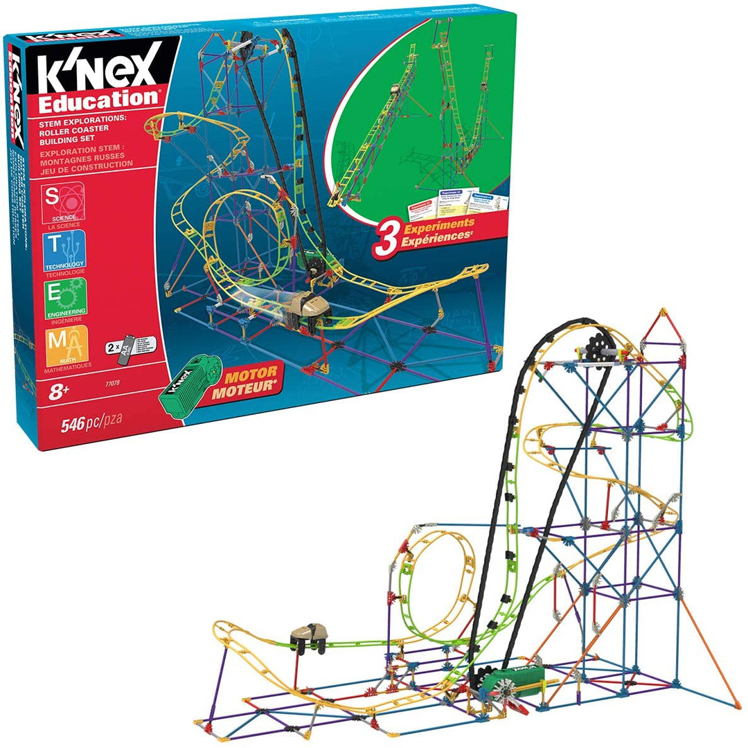 K'Nex 77077 STEM Explorations Roller Coaster Building Set for Ages 8+ Construction Education Toy, 546 Pieces