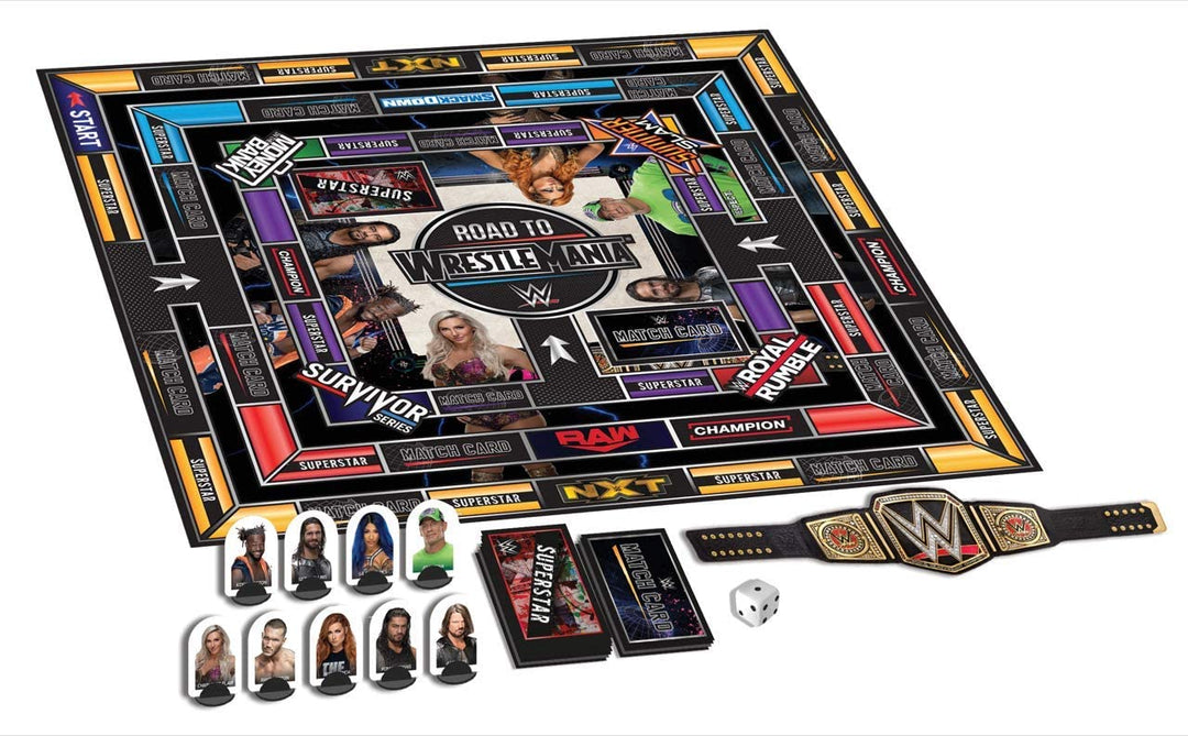 Juego de mesa WWE Road to Wrestlemania, 40 x 27 x 5 cm