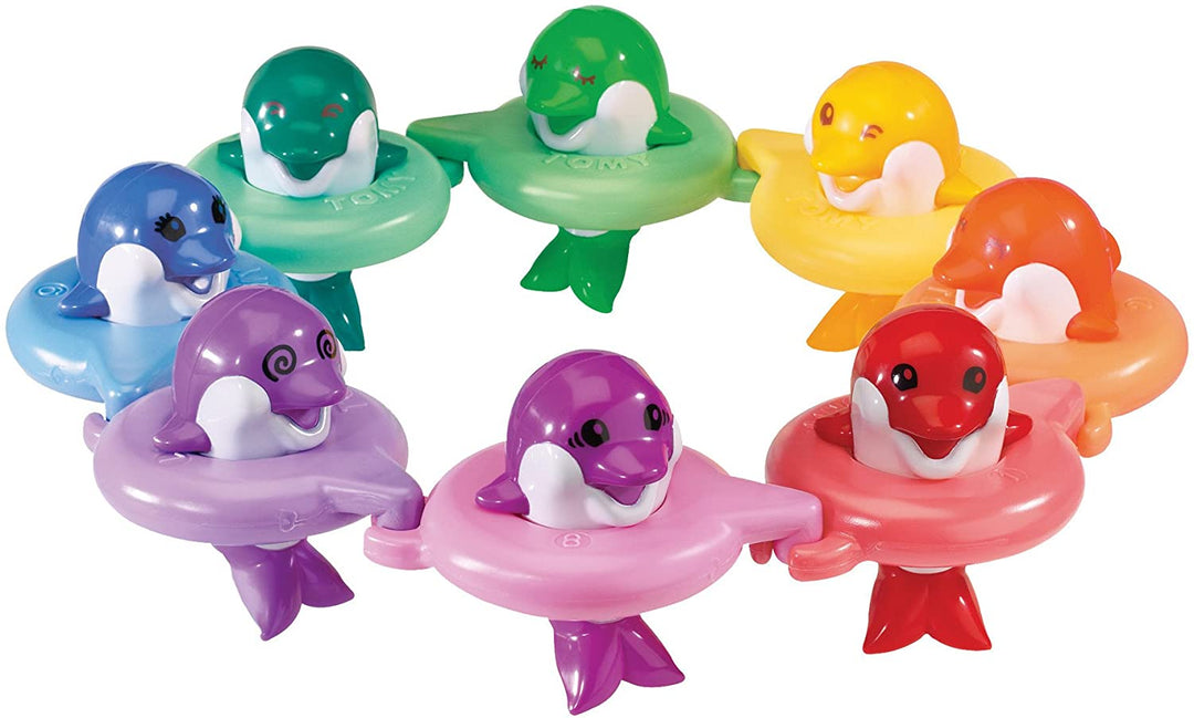 Tomy Toomies Do Re Mi Dolphins Baby Bath Toy | Educational and Musical Toy For Toddlers