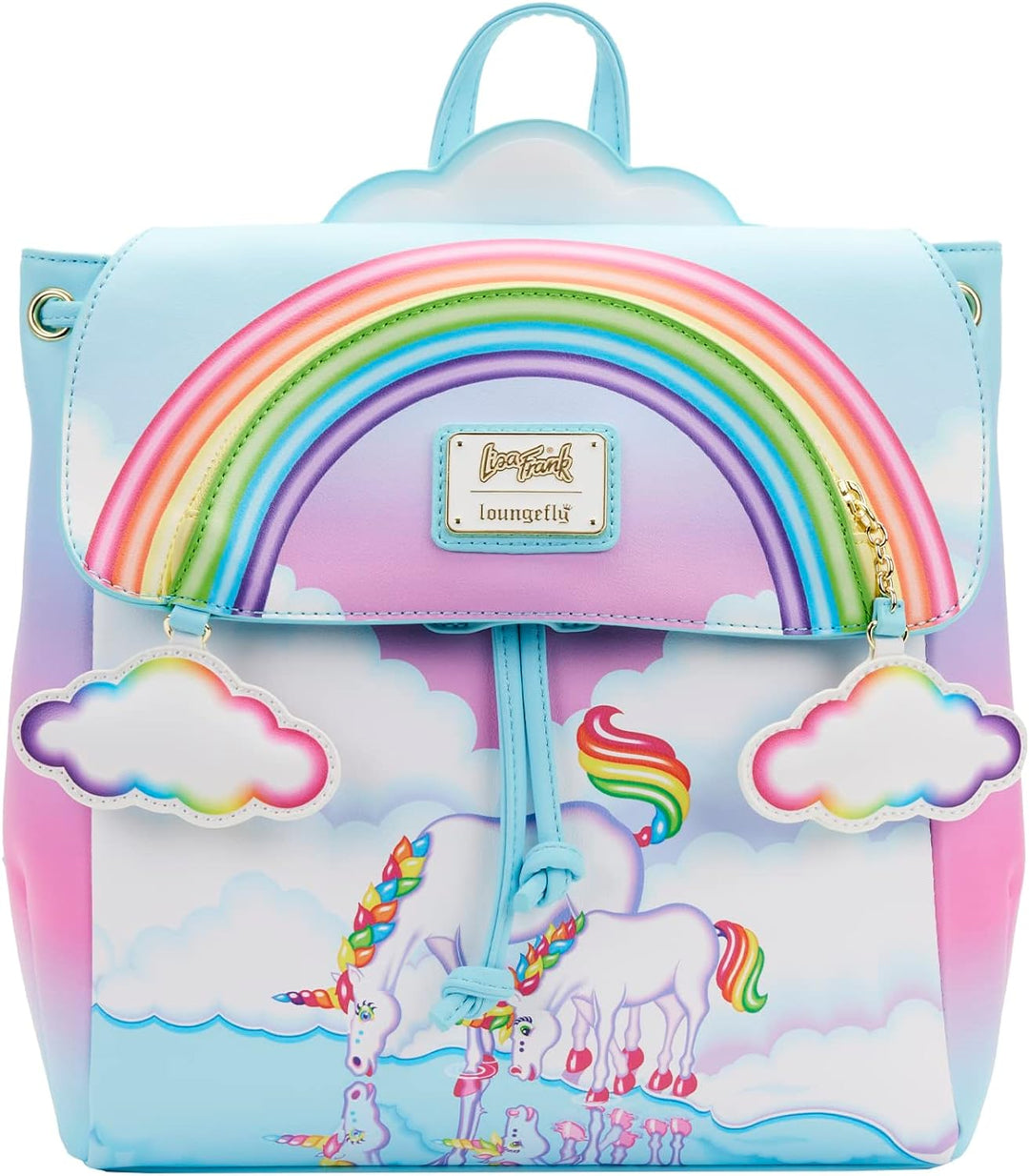 Loungefly Lisa Frank Unicorn Reflection Mini Backpack, Multi