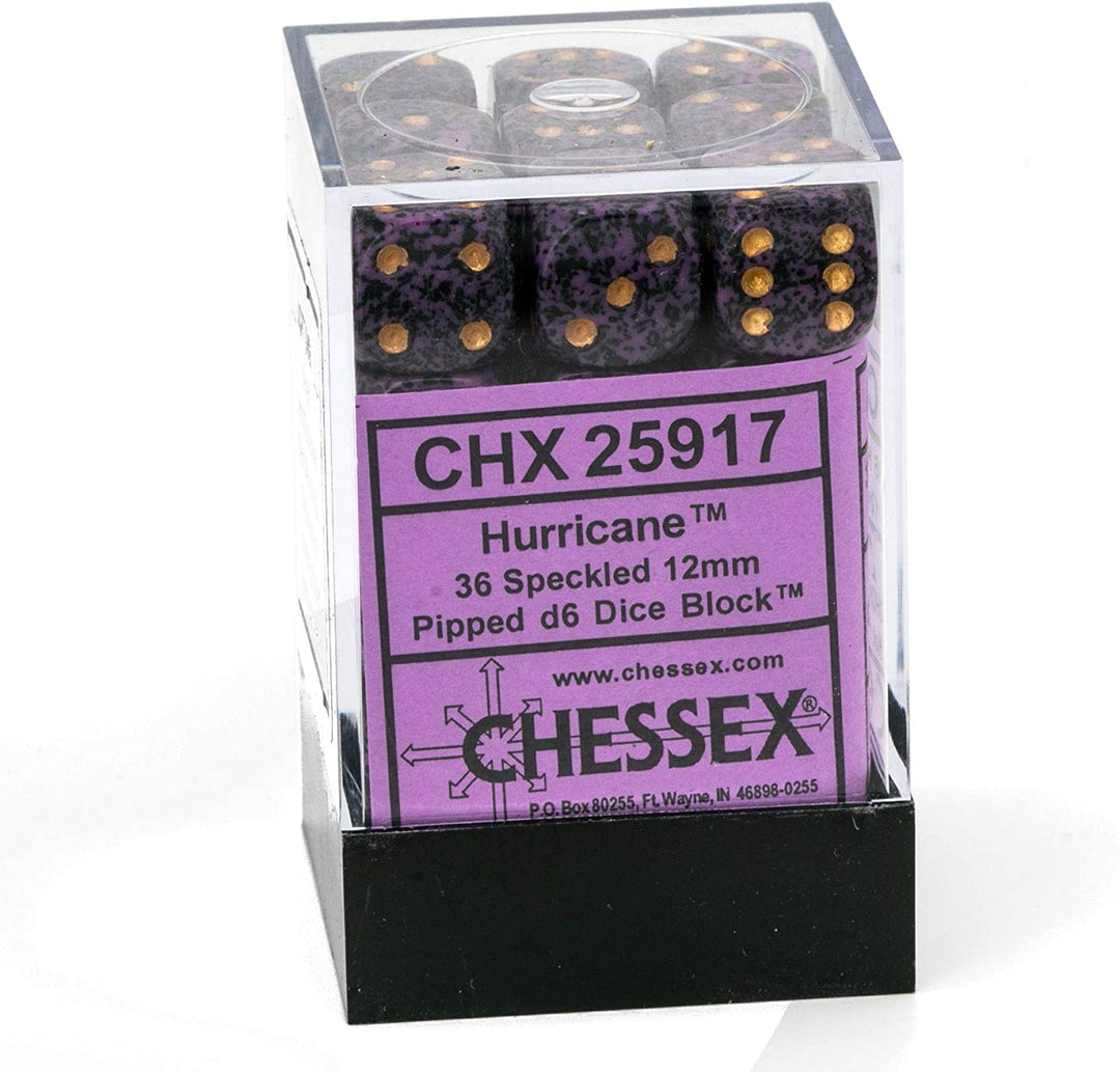 Speckled D6 Set of 36 : Hurricane