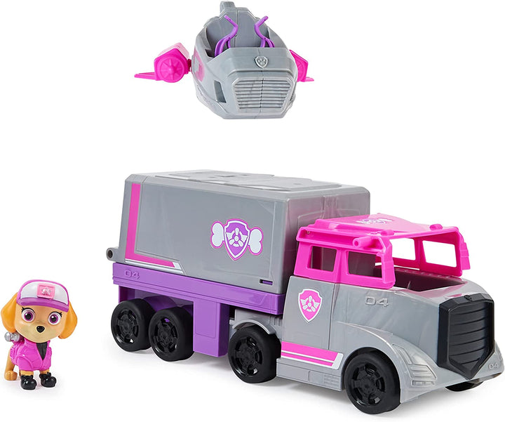 PAW Patrol, Big Truck Pups Skye Transforming Toy Truck with Collectible Action Figure