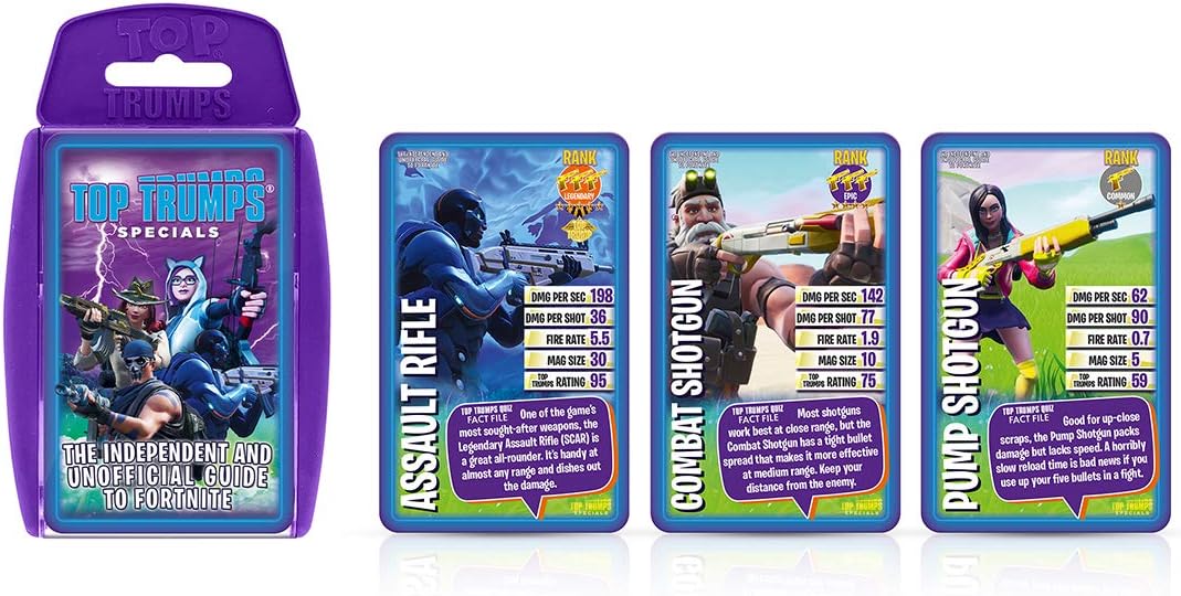 Independent & Unofficial Guide To Fortnite Top Trumps Specials Card Game