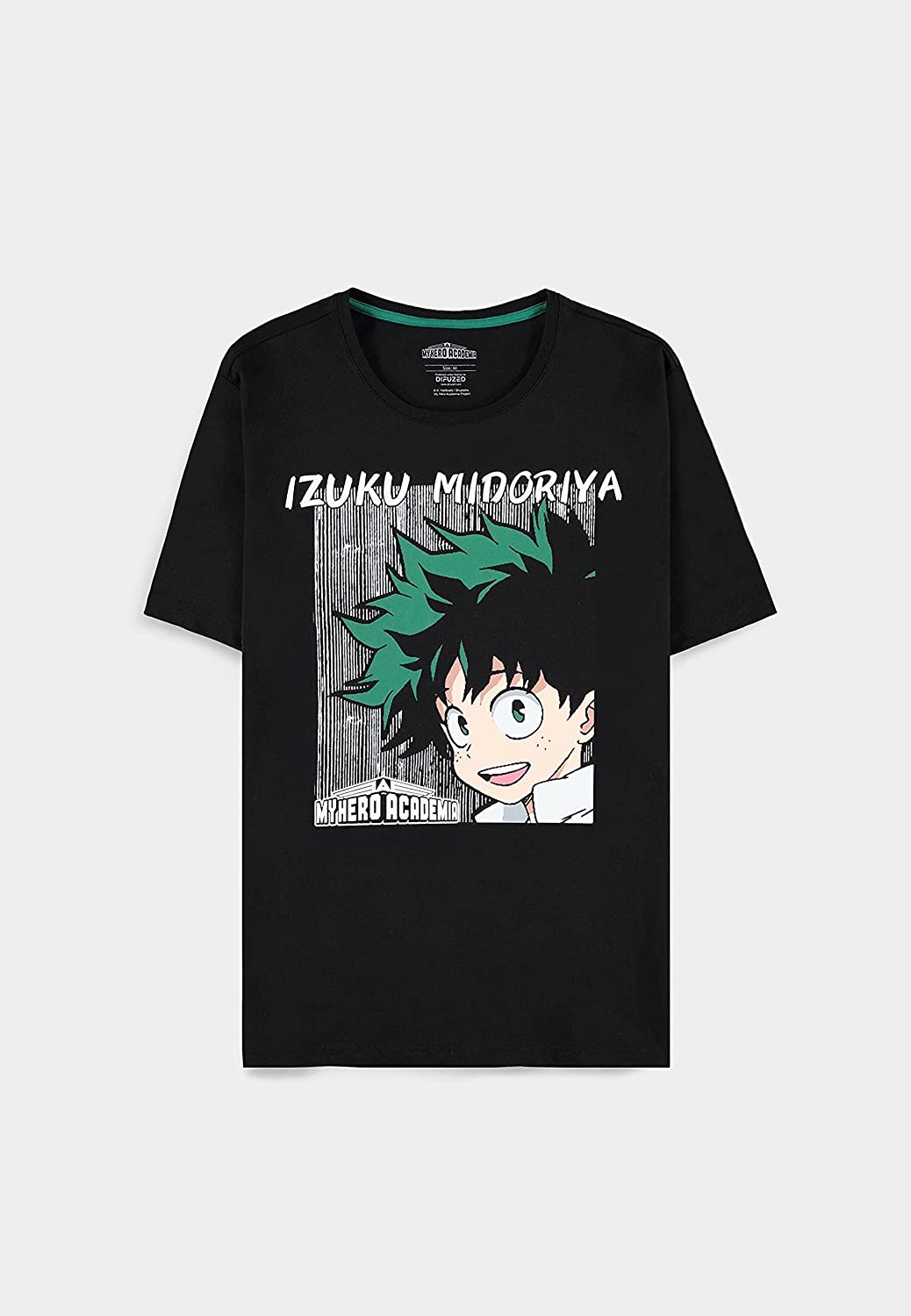 Difuzed MY HERO ACADEMIA - Izuku Midoriya Face - T-Shirt Homme (XXL)