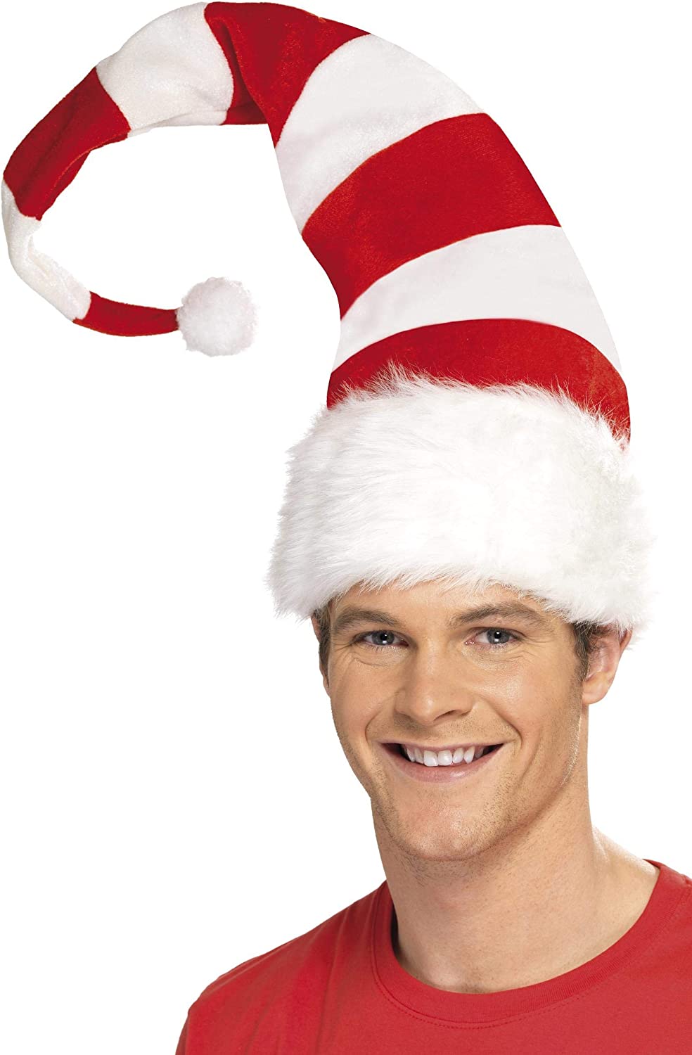 Smiffys Striped Santa Hat