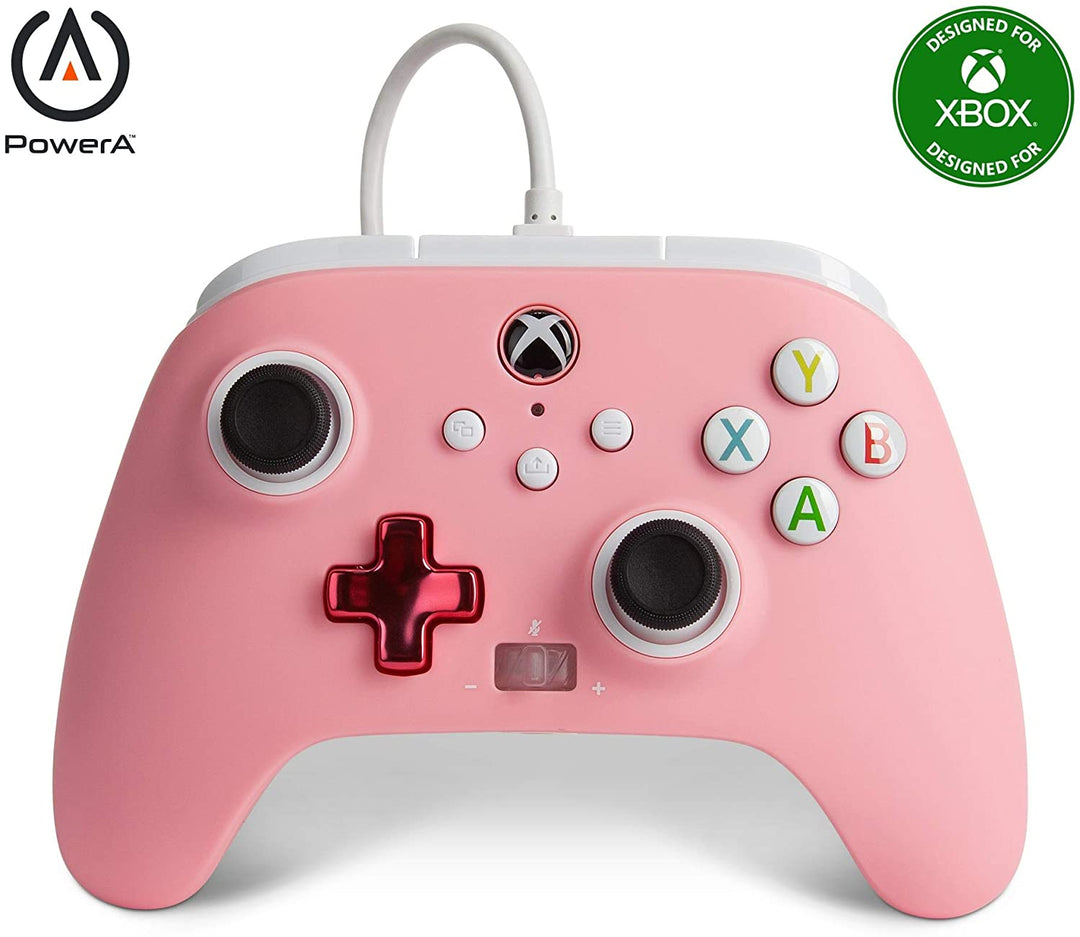 PowerA Enhanced Wired Controller for Xbox - Pink Inline, Gamepad, Wired Video Ga