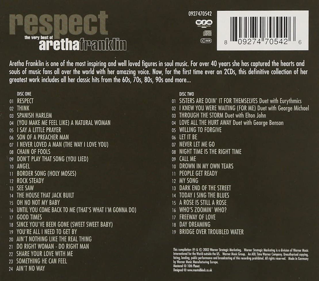 Respect - The Very Best Of Aretha Franklin [Audio CD]