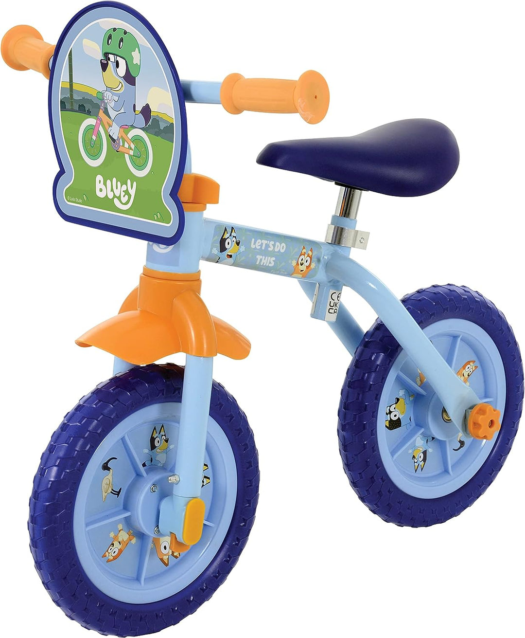 Bluey 2in1 10" Training Bike, Blue