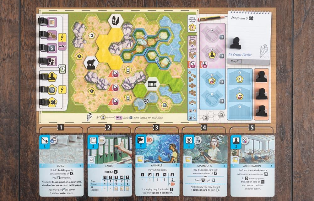 Capstone Games: Ark Nova: Marine Worlds Strategy Board Game Expansion - Introduces Sea Animals Into Your Zoo