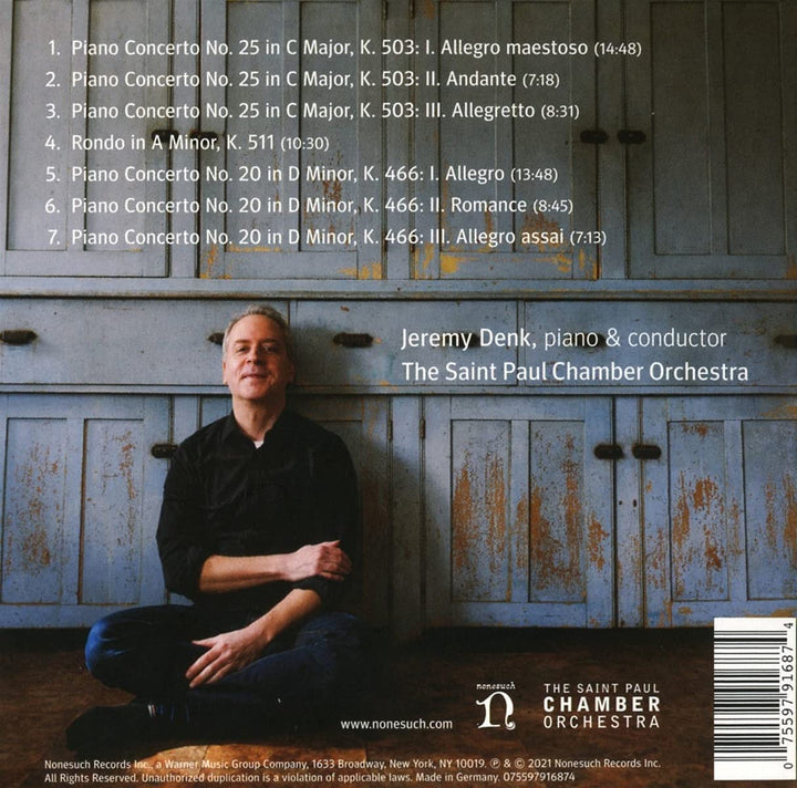 Jeremy Denk & The Saint Paul Chamber Orchestra - Mozart Piano Concertos [Audio CD]