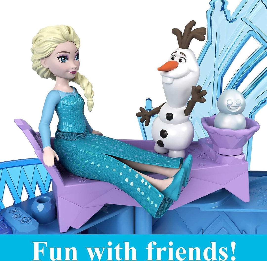 Elsa's Ice Palace Playset - Frozen Castle Doll House with Elsa Doll & Accessories for Ages 3-8 (HLX01)