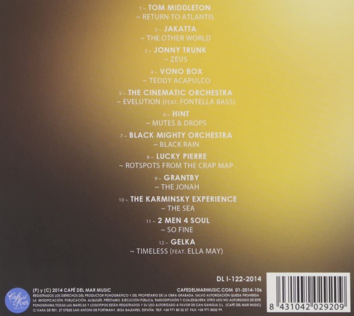 Various Artists - Café Del Mar Jazz 2 Audio CD 2