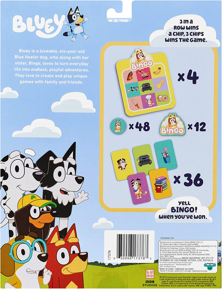 Bluey Bingo's Bingo School Friends 2 to 4 Players Card Game