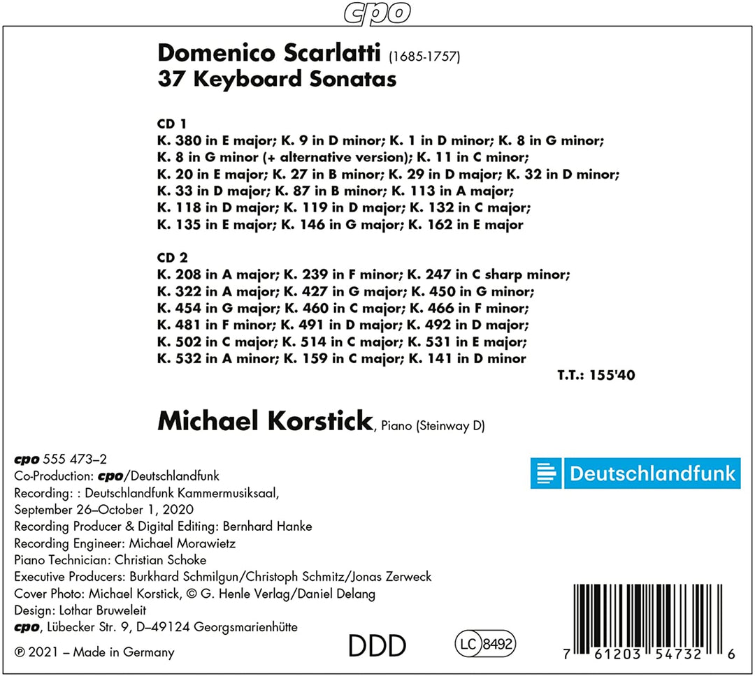 Michael Korstick - Scarlatti: Keyboard Sonatas [Michael Korstick] [Cpo: 555473-2] [Audio CD]