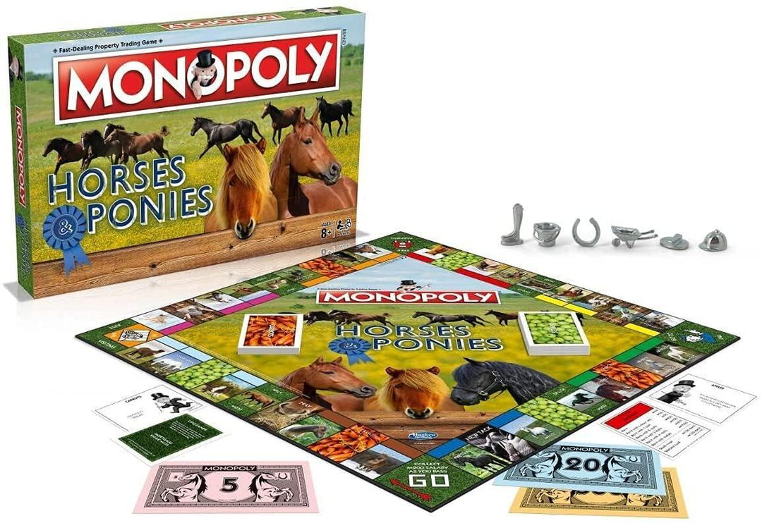 Winning Moves Horses and Ponies Monopoly Board Game - Yachew