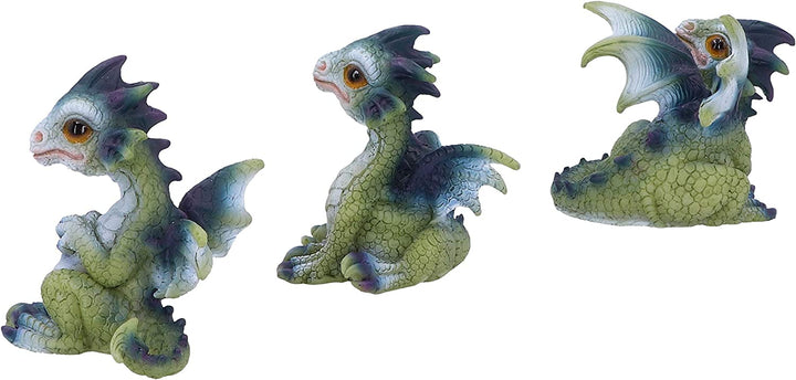 Nemesis Now Triple Trouble Dragon Figurines, 15.5cm (Set of 3)