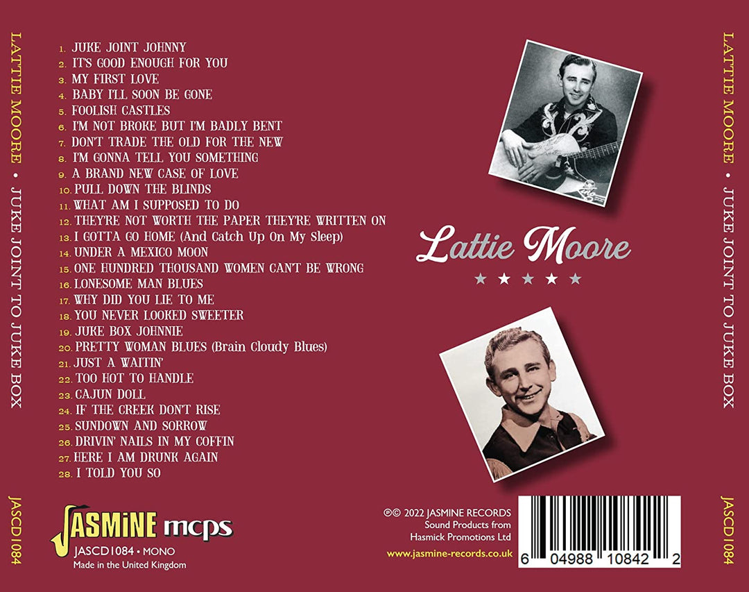 Lattie Moore - Juke Joint To Juke Box The Anthology 1952-1962 [Audio CD]