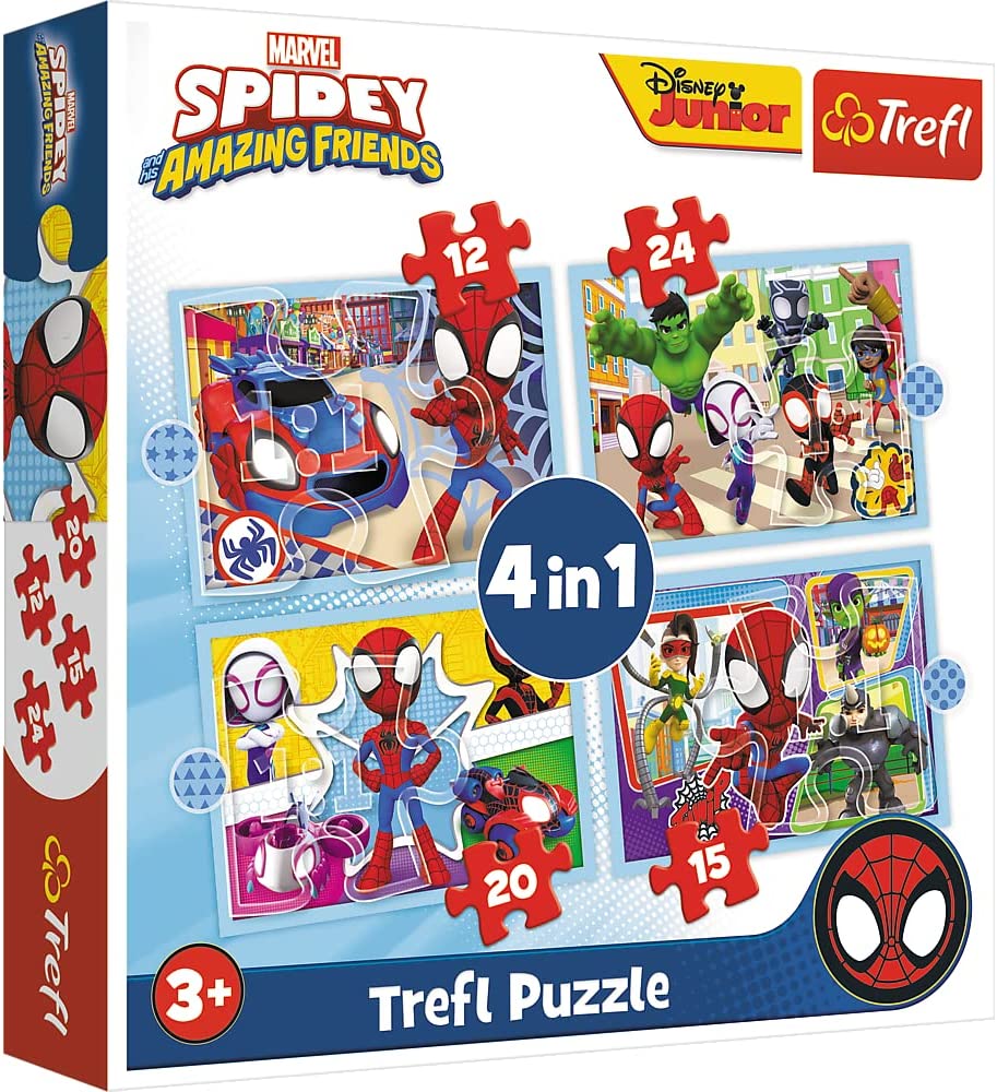 Trefl 4w1 Ekipa Spidey'a [PUZZLE]