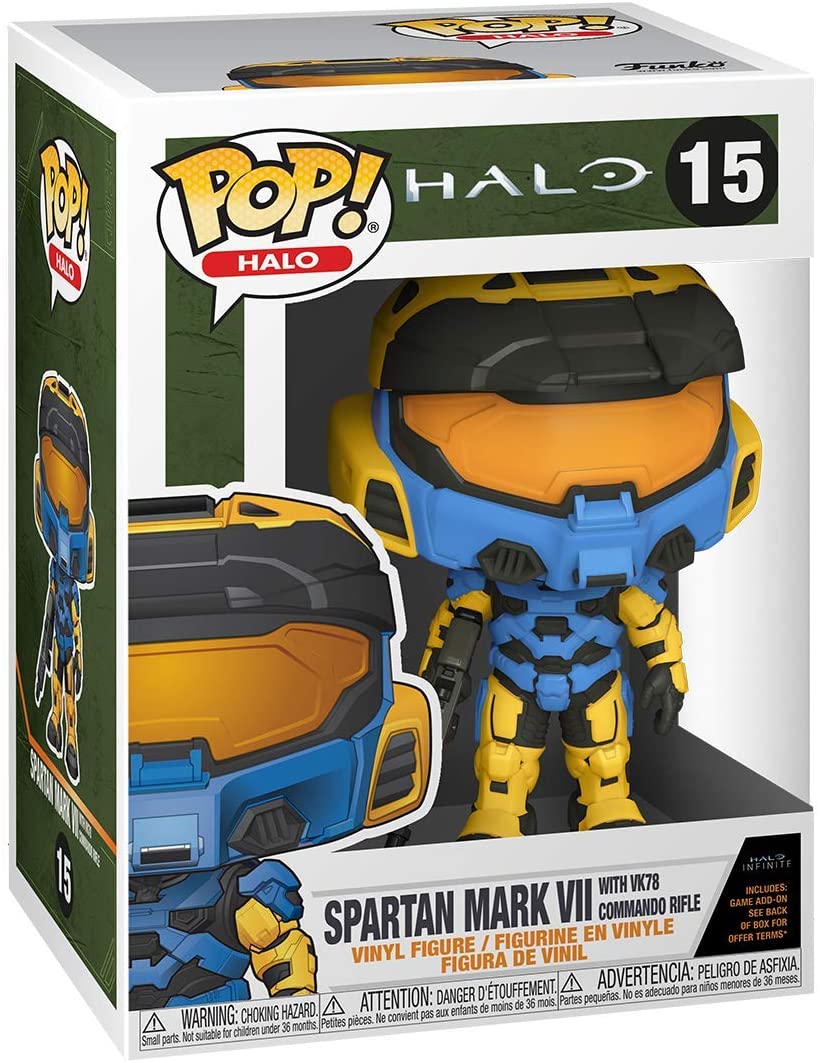 Halo Spartan Mark VII With VK78 Commando Rifle Funko 51104 Pop! Vinyl #15