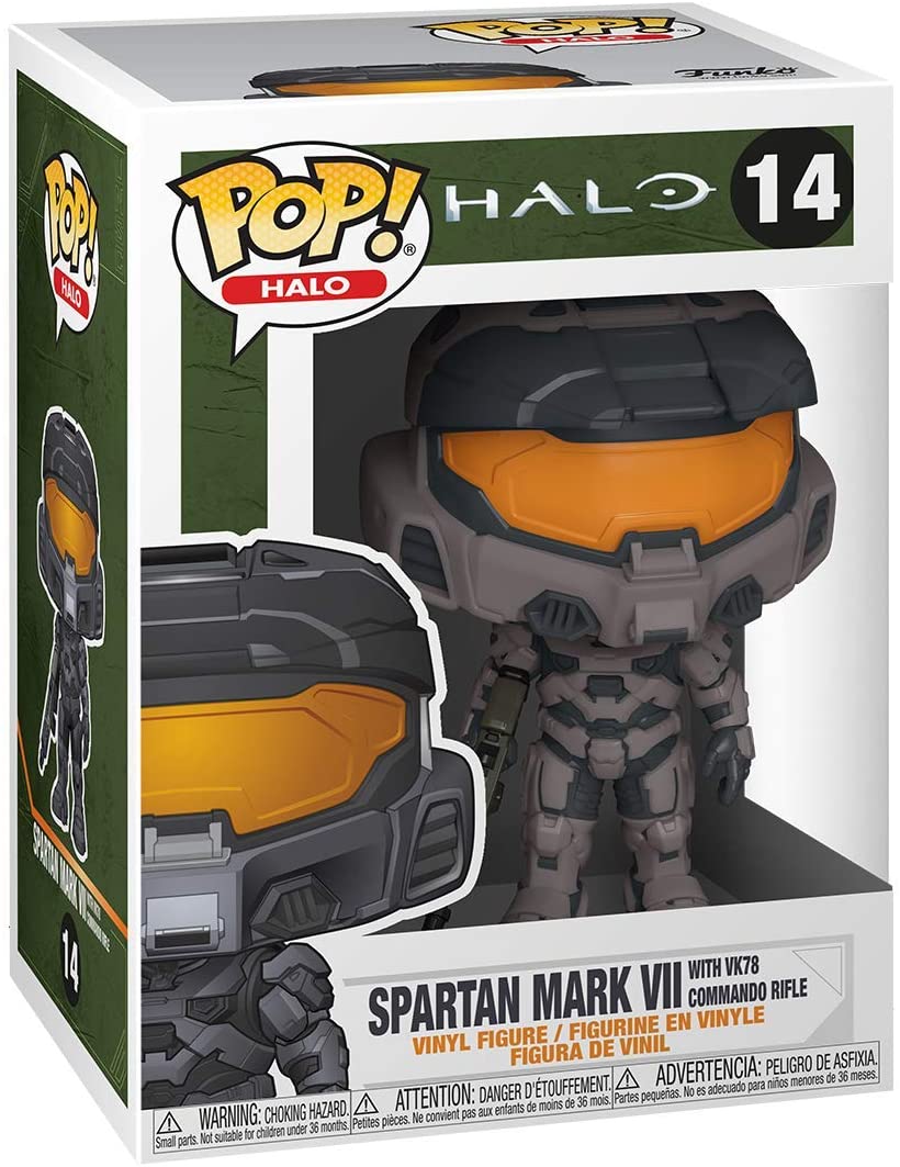 Halo Spartan Mark VII With VK78 Commando Rifle Funko 51103 Pop! Vinyl #14