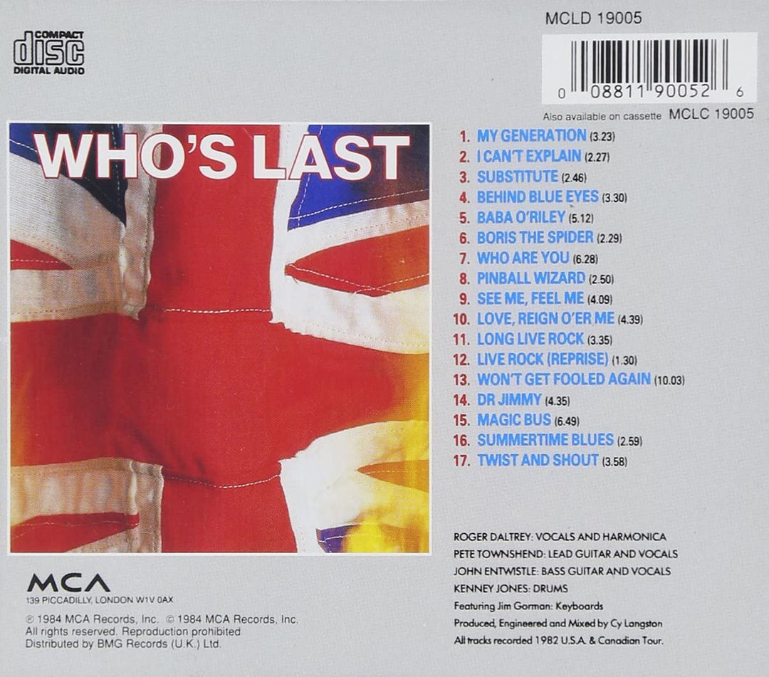 Who's Last [Audio CD]