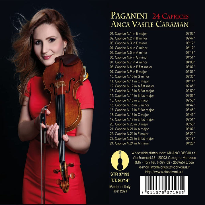 Anca Vasile Caraman - Paganini: 24 Caprices [Anca Vasile Caraman] [Stradivarius: STR37193] [Audio CD]