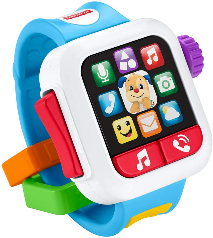 Fisher Price GMM44 Laugh & Learn Time to Learn Smartwatch Musical Baby Toy - Yachew