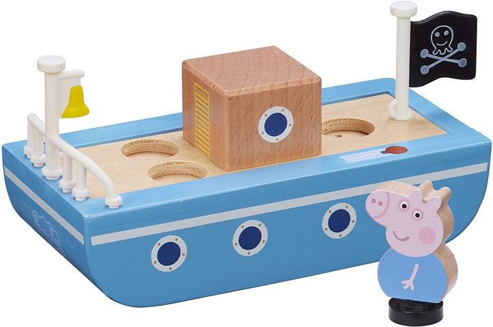 Peppa Pig 07209 Wooden Boat, Multi Color