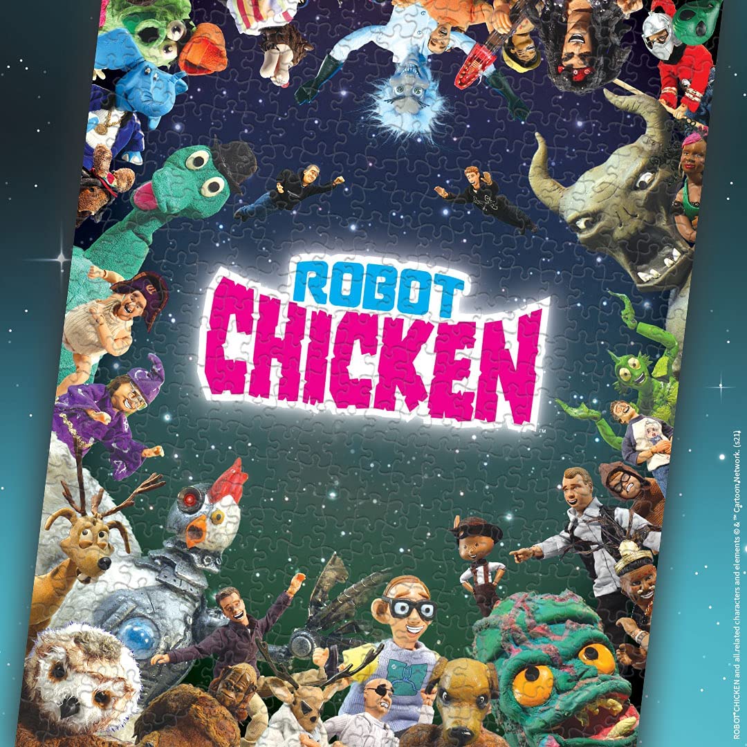 USAopoly Robot Chicken “It was Only a Dream” 1000 Piece Jigsaw Puzzle 19" x 27"