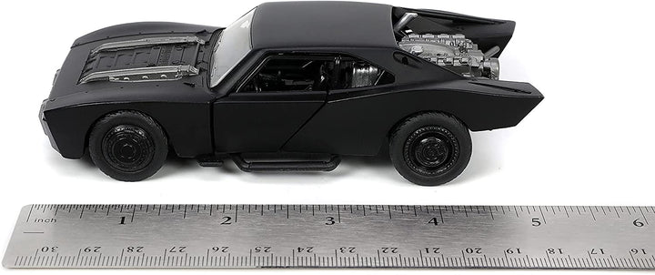 Jada 253213008 THE Batman Batmobile with Figure 1:32 in CDU, Black/White