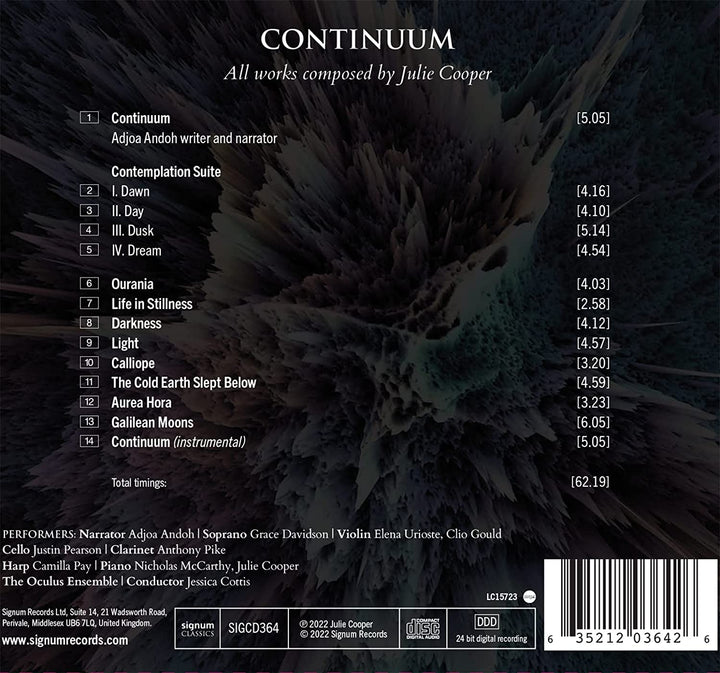 Julie Cooper: Continuum [Audio CD]