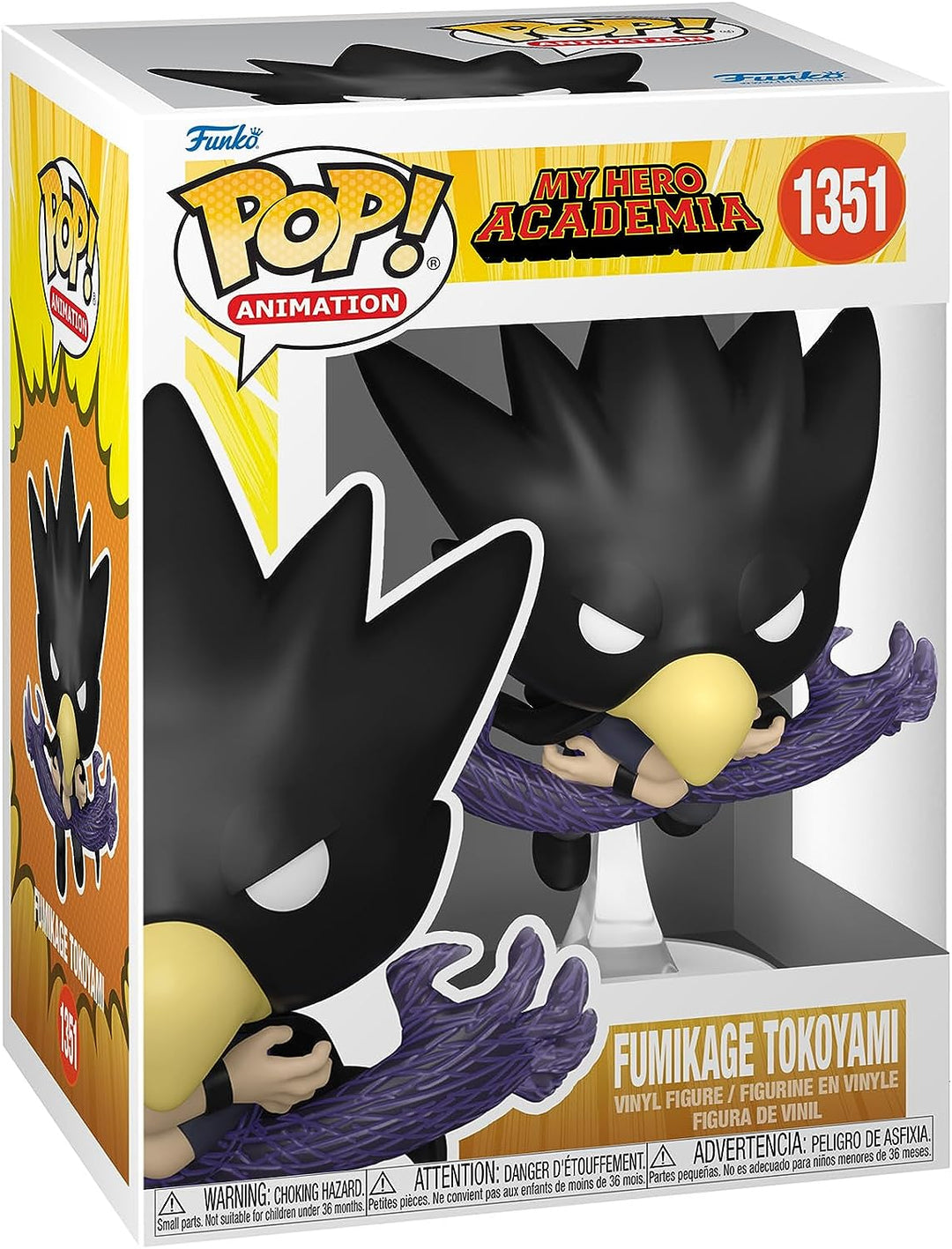 Animation: MHA - My Hero Academia - Fumikage Tokoyami and Dark Shadow - (Fallen Angel) Funko 67332 Pop! Vinyl #1351