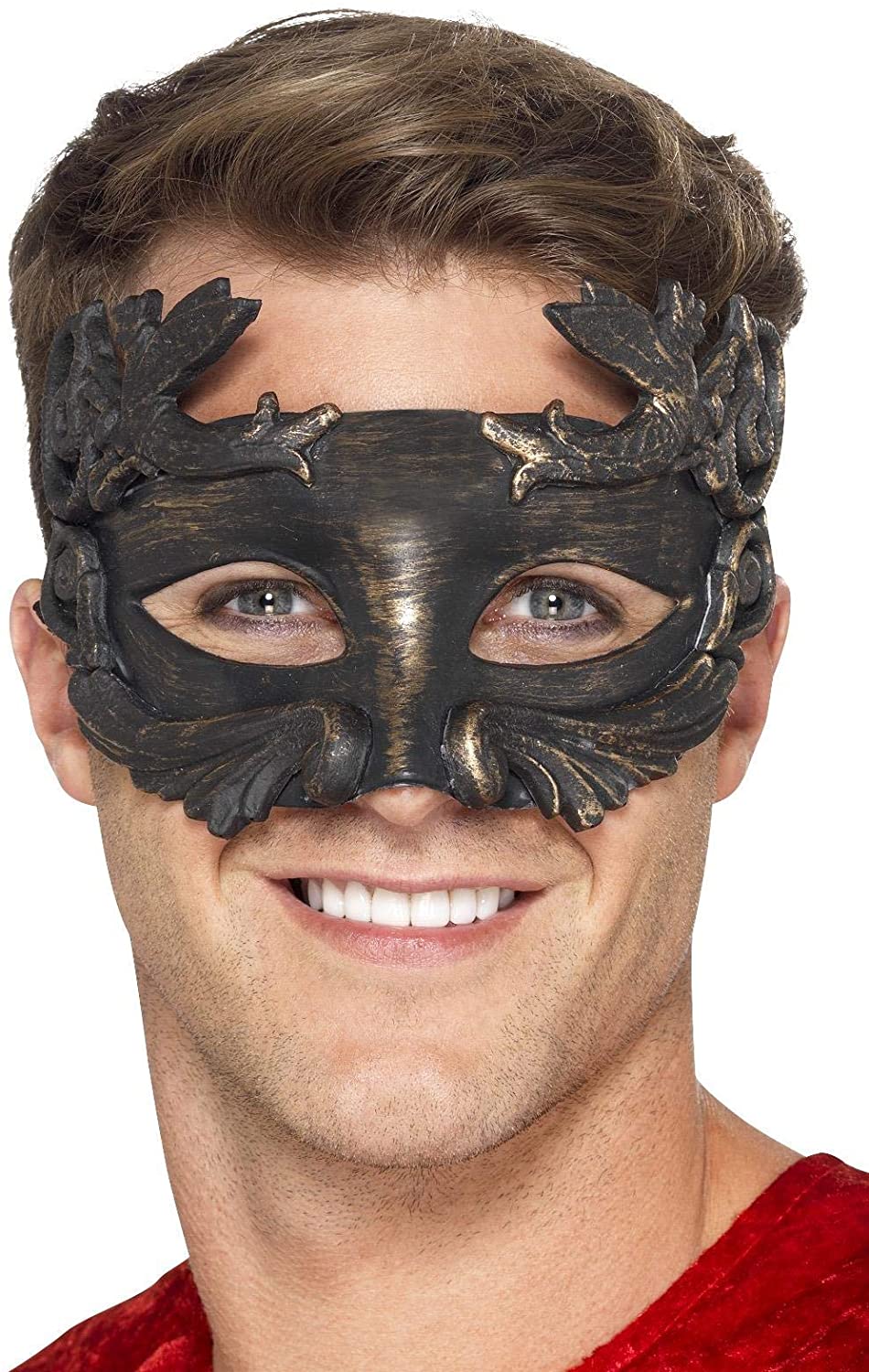 Smiffys 27556 Krijger God Metallic Maskerade Oogmasker (Een Maat)