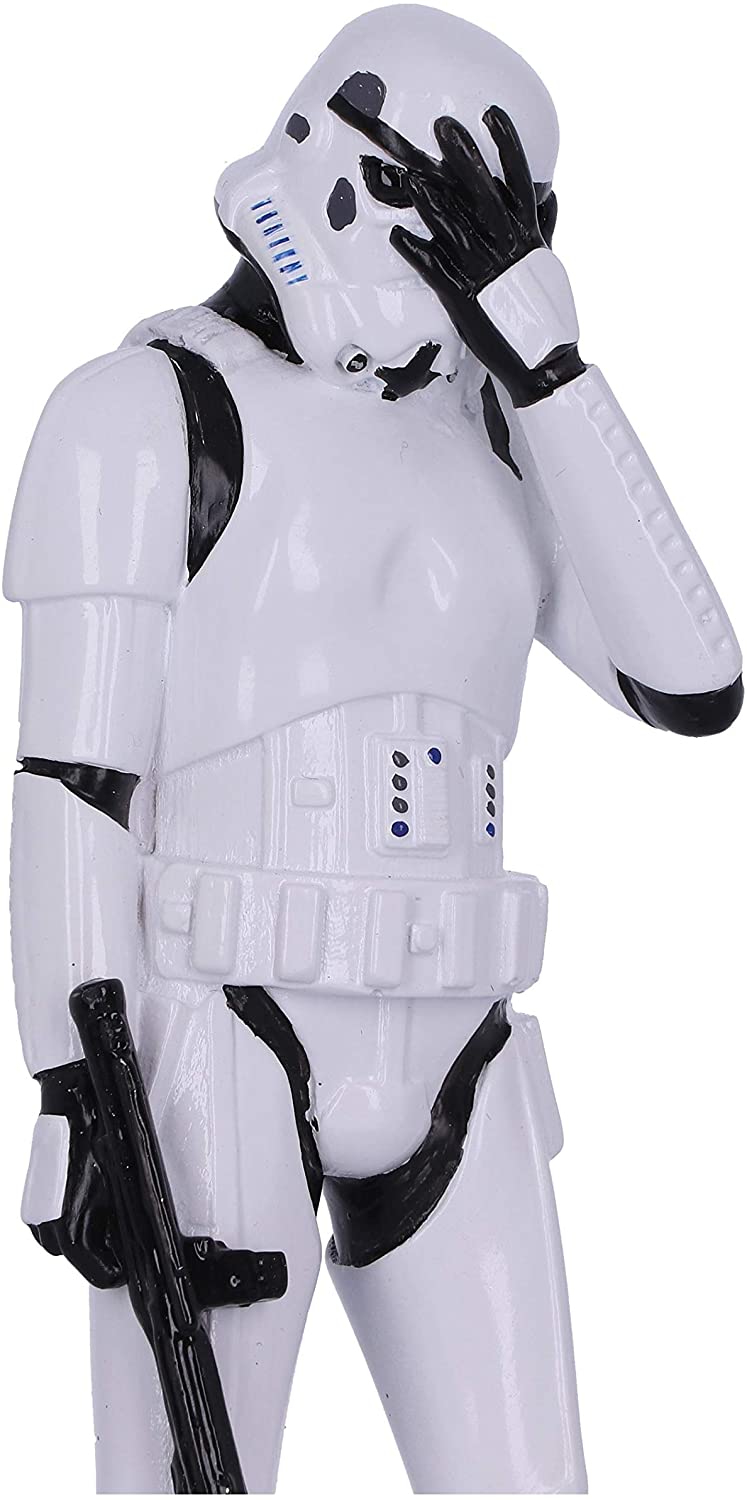 Nemesis Now Original Stormtrooper Three Wise Sci-Fi Figurines, White, 14cm