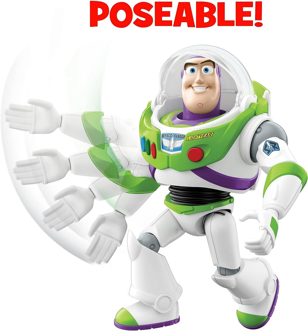 Disney Pixar Toy Story Action Chop Buzz Lightyear Authentic Figure 12 in Scale