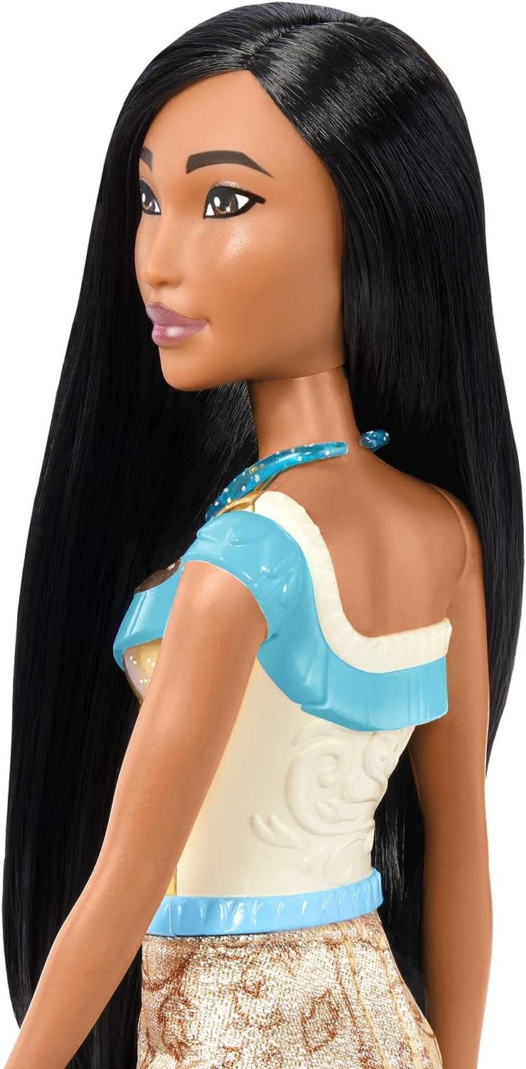 Disney Princess Toys, Pocahontas Posable Fashion Doll with Sparkling Clothing and Accessories