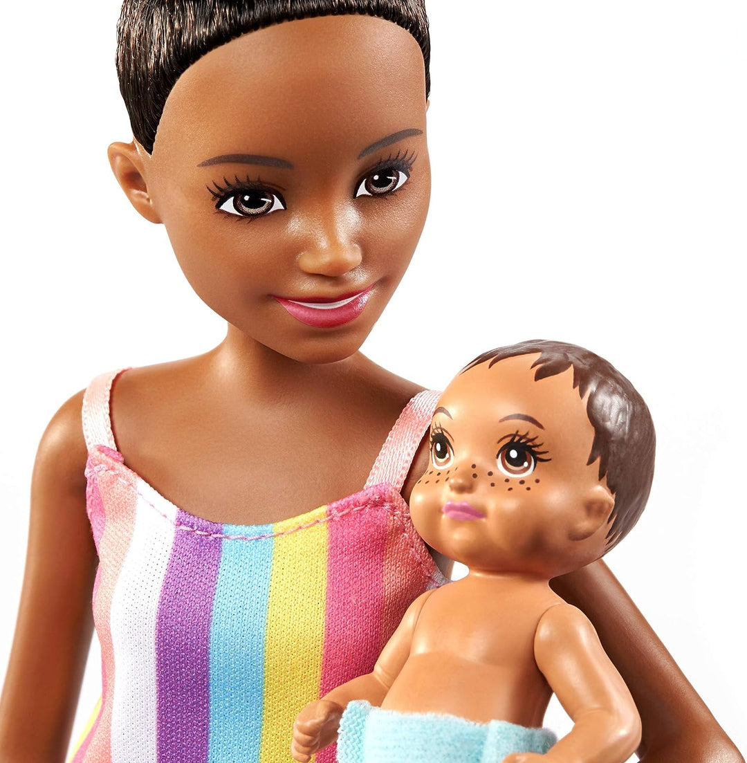 Barbie 900 GRP10 EA Babysitter & Baby Asst, Multicolour