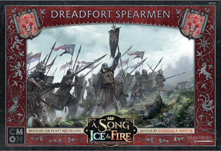 CMON A Song of Ice and Fire Tabletop Miniatures Game Dreadfort Spearmen Unit Box - 2+ Player Strategy Miniatures Game (CMNSIF522)