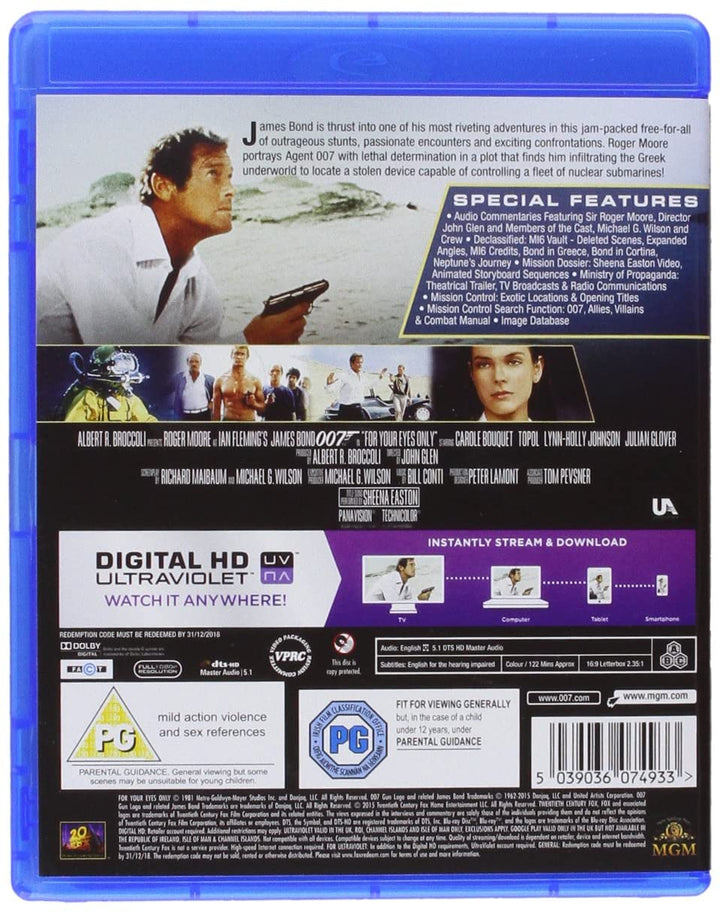 Pour vos yeux seulement [Blu-ray] [1981]