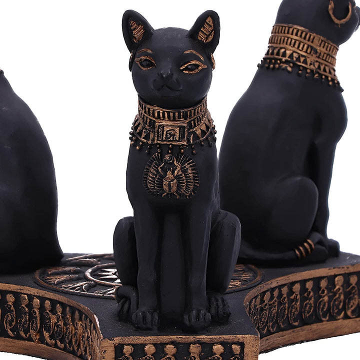 Nemesis Now Bastet's Honour Crystal Ball Holder 12.7cm, Resin, Black