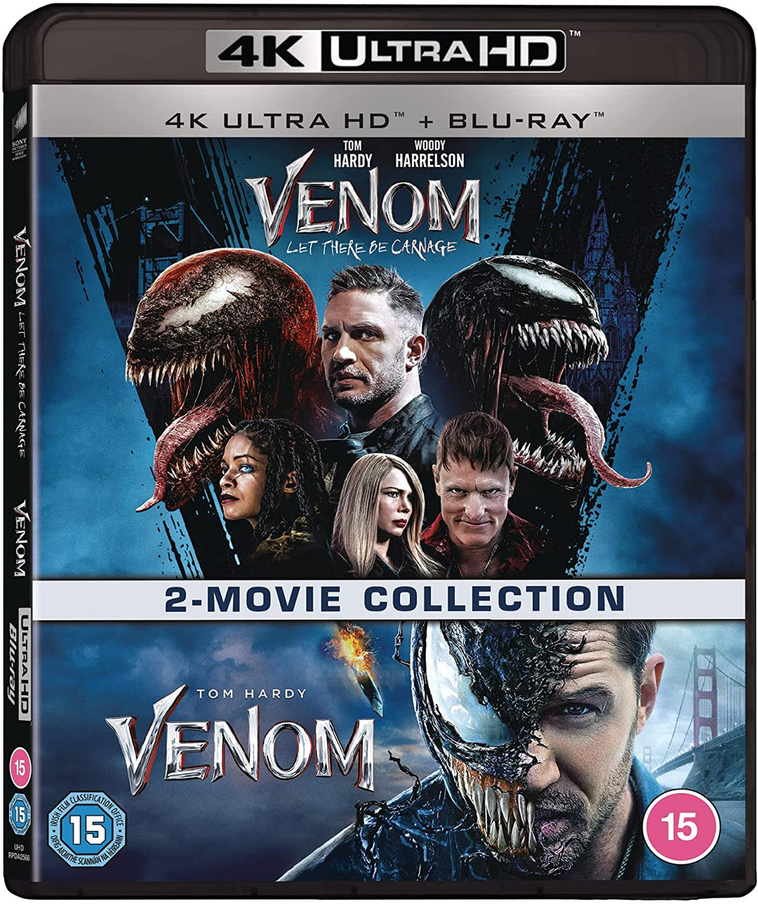 Venom 1&2: (2018) & Let There Be Carnage (4 Discs - UHD & BD) [2021] [Blu-ray]