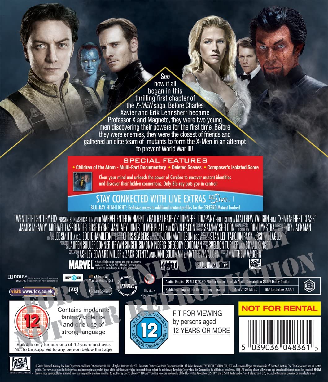 X-Men: First Class - Action/Adventure [Blu-Ray]