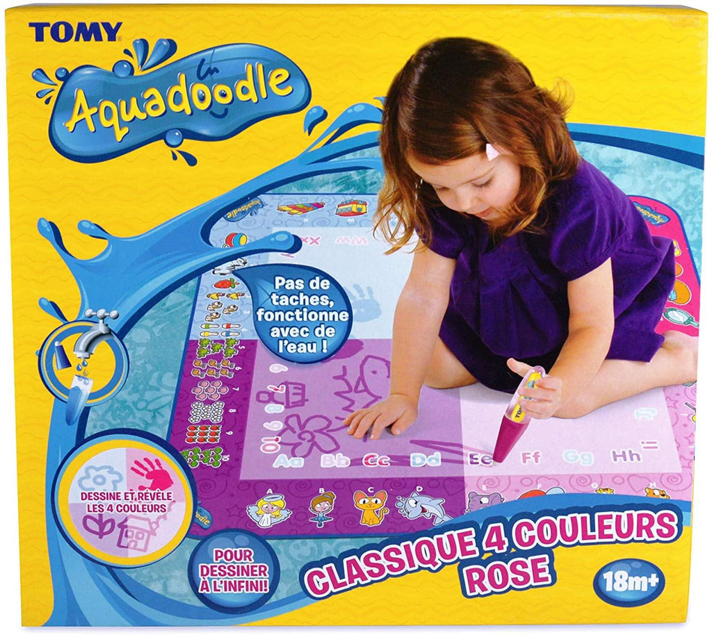 AquaDoodle E73266 Activity Book, Official Tomy No Mess Colouring & Drawing  Game, Water Drawing Game & Book, Magic Pen, Suitable for Toddlers and