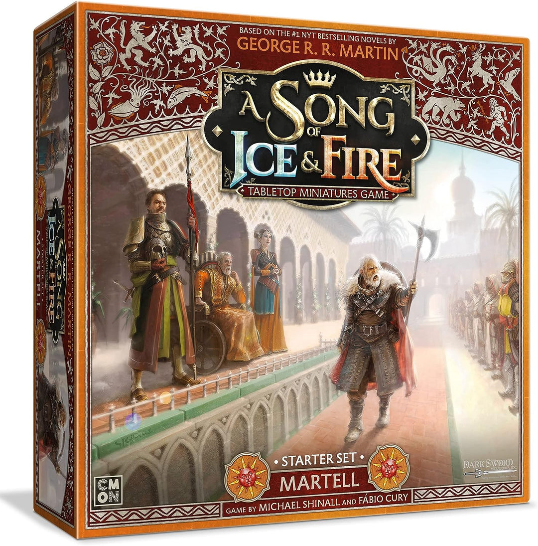 CMON A Song of Ice and Fire Tabletop Miniatures Game House Martell Starter Set - 2 Player Strategy Game (SIF007)