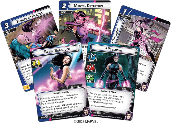 Fantasy Flight Games | Marvel Champions: Psylocke Hero Pack | Miniatures Card Game