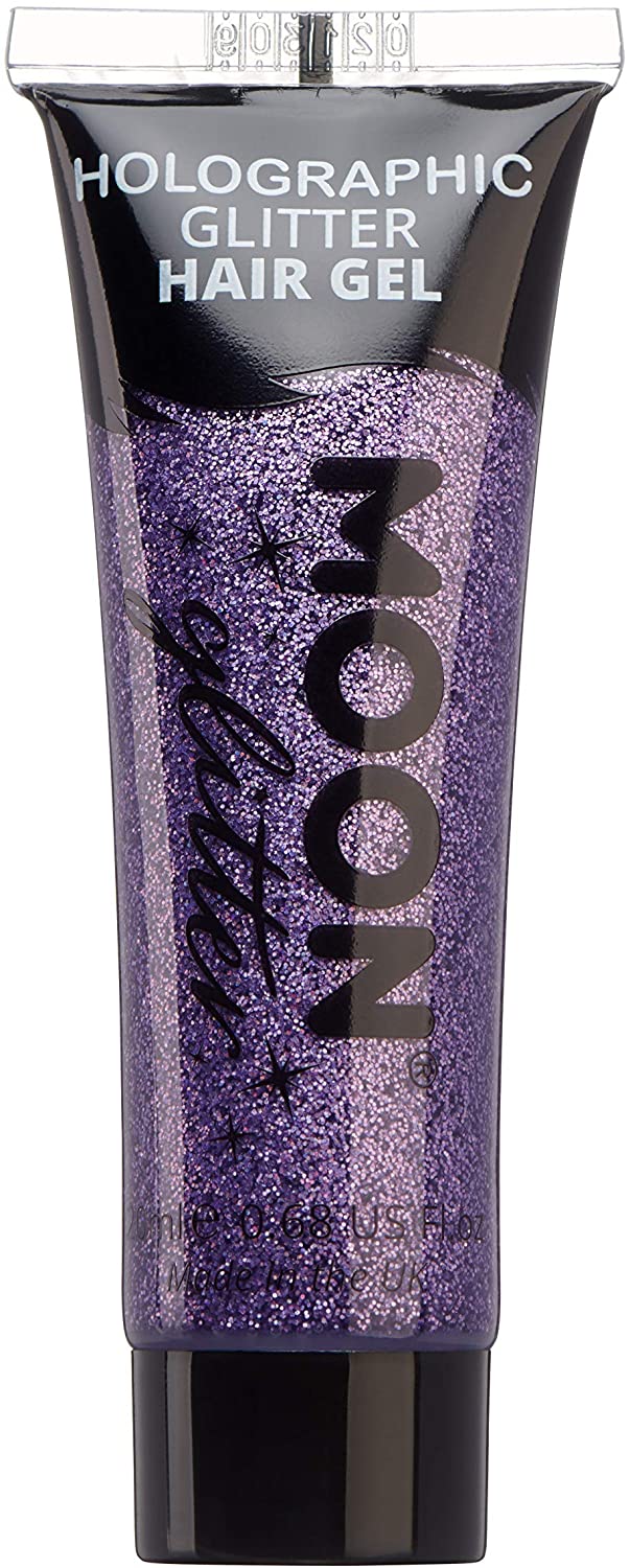 Holographic Glitter Hair Gel by Moon Glitter 20ml Purple